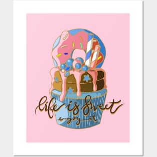 cupcake life sweet Posters and Art